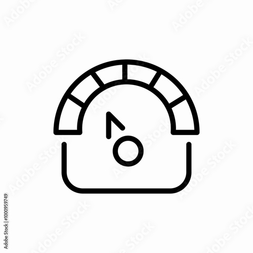 speedometer gauge icon sign vector