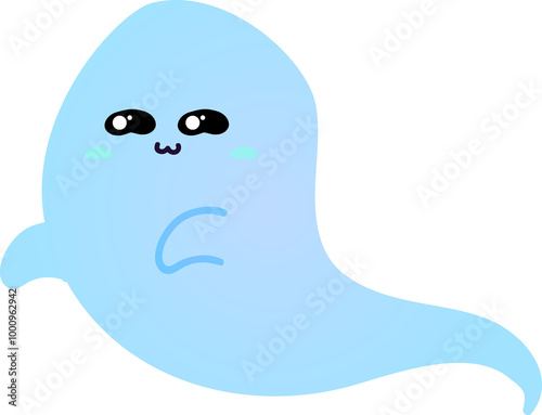 cute ghost cartoon , halloween