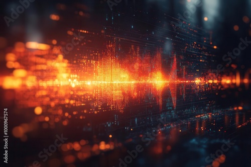 an arrow graphic overlays a stock market background representing finance and global trends this dynamic design captures the essence of investment growth and strategic marketing