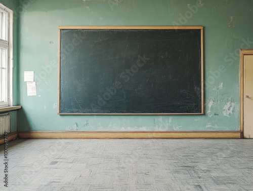 Obraz na płótnie empty blackboard on a wall