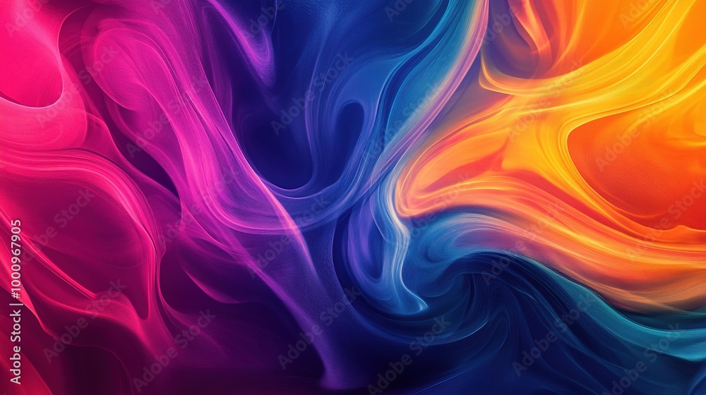 Vibrant Abstract Swirls of Color Vibrant Abstract Swirls of Color