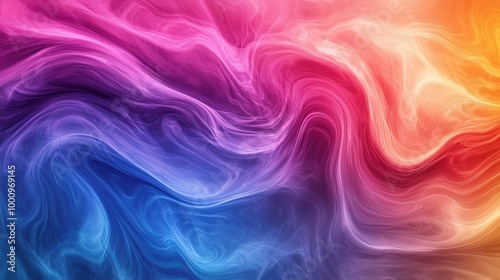 Wallpaper Mural Vibrant Abstract Swirl Pattern in Bold Colors Torontodigital.ca