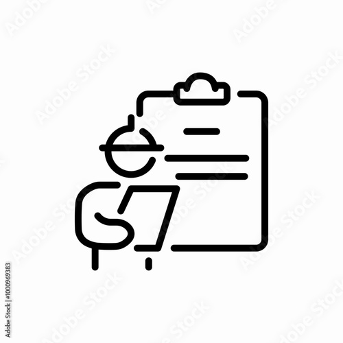 industry employee icon sign vector