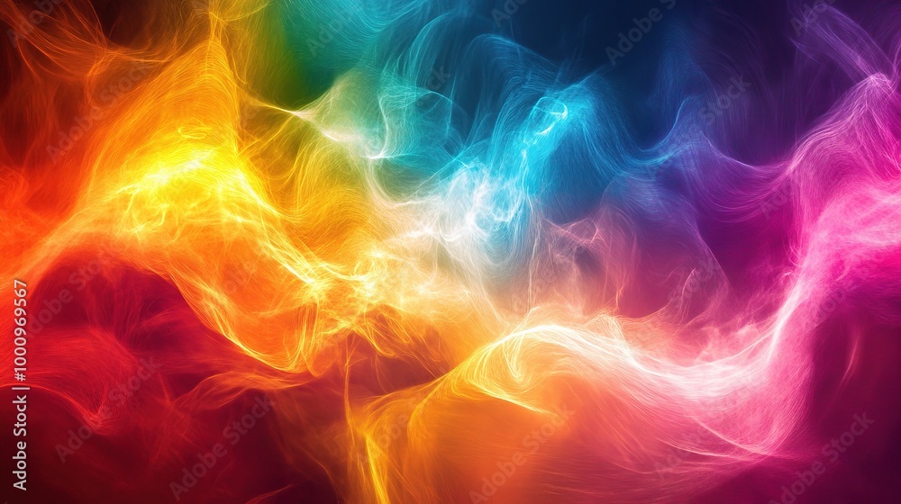 Fototapeta premium Vibrant Abstract Colorful Swirls in Motion