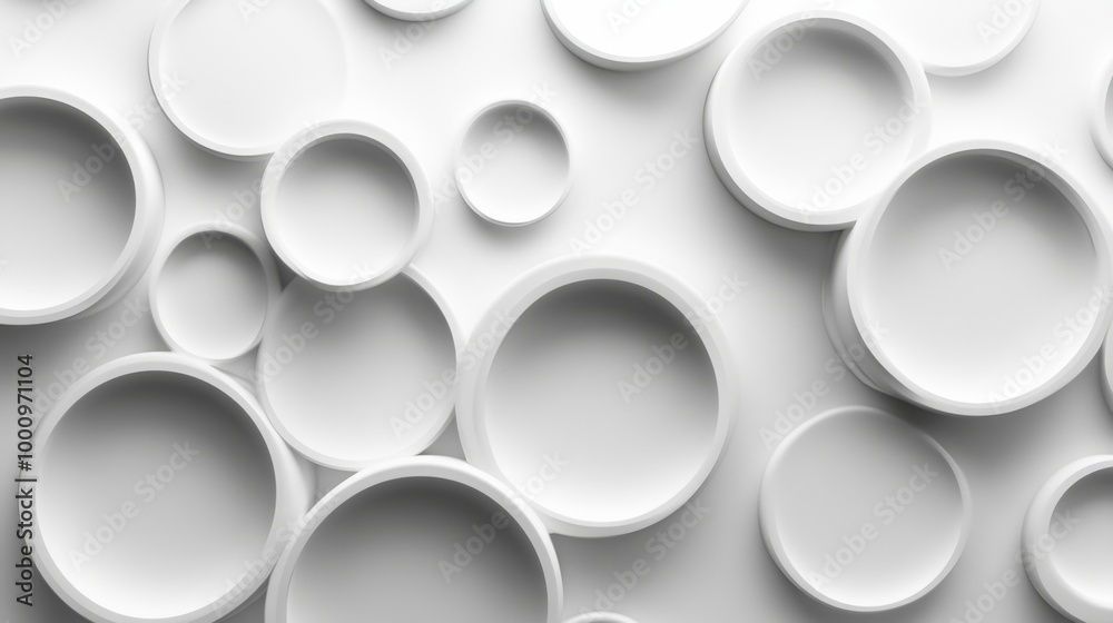 Abstract 3D Circular Pattern Background Abstract 3D Circular Pattern Background