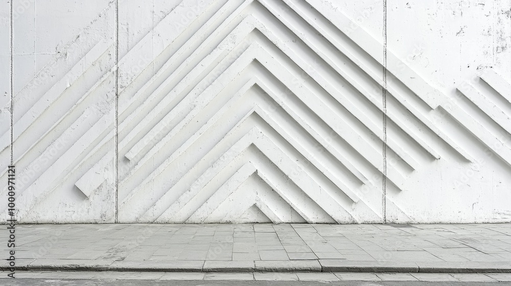 Obraz premium Geometric Urban Wall Design