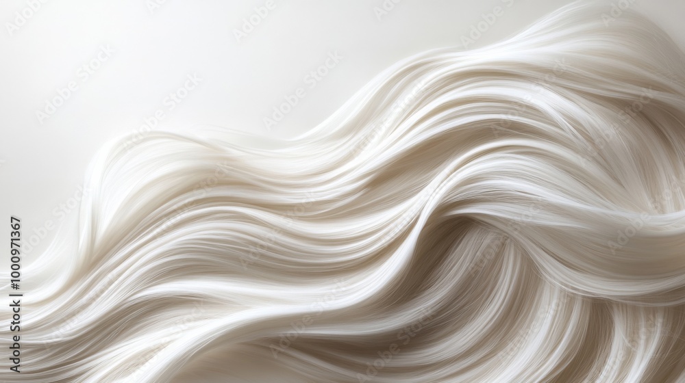 Abstract Fluid White Waves Abstract Fluid White Waves