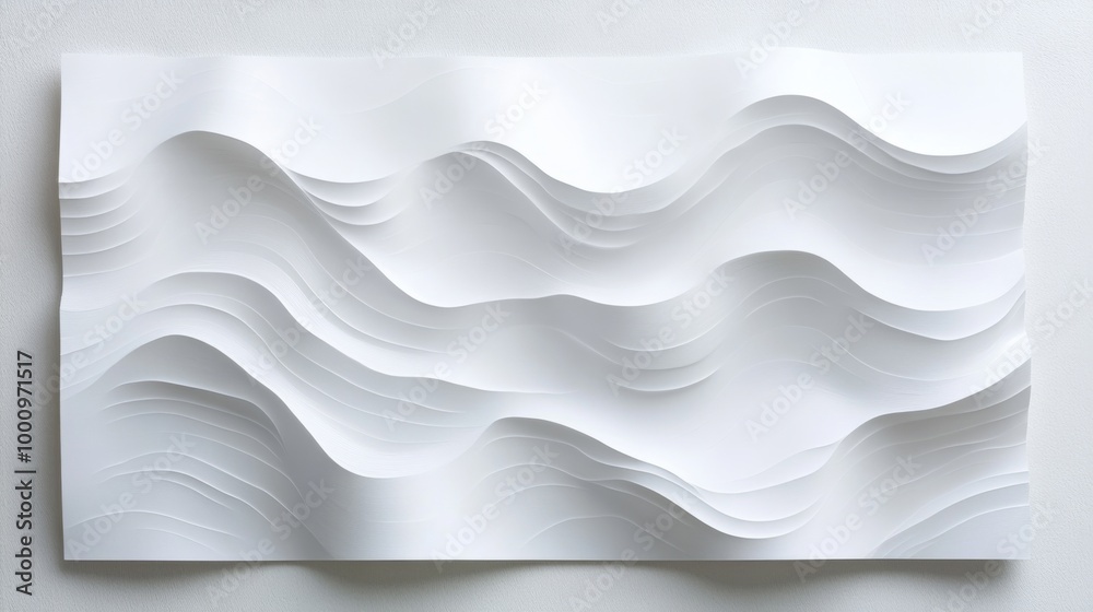 Obraz premium Abstract Paper Waves