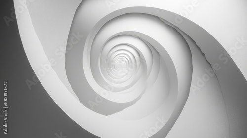 Abstract Spiral Paper Design