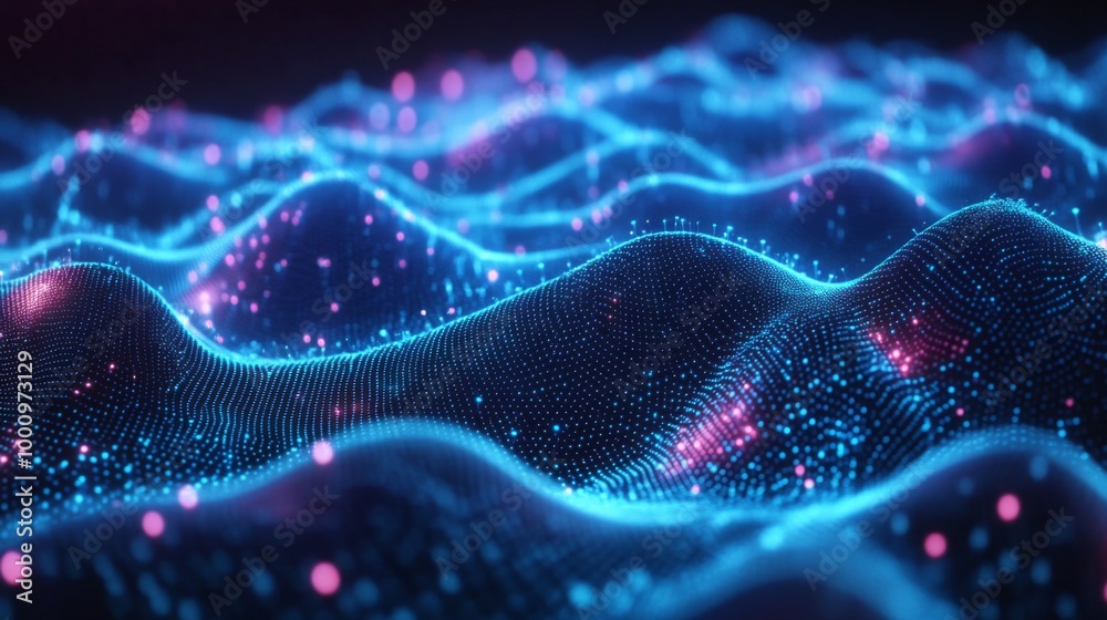 Abstract Digital Data Wave Abstract Digital Data Wave