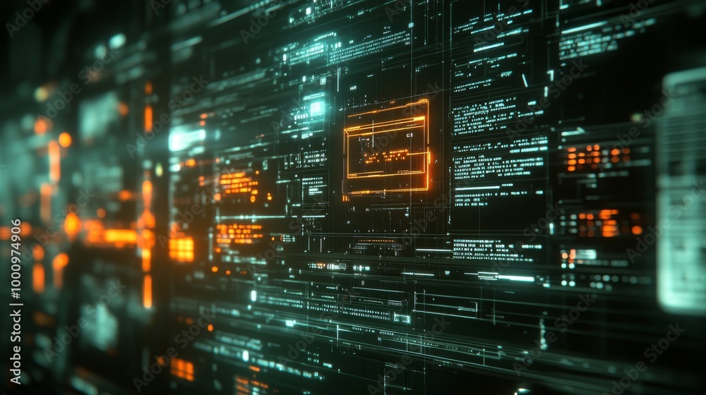 Fototapeta premium Digital Circuit Board Background