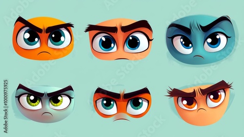 Wallpaper Mural Cartoon Expressions: cartoon Torontodigital.ca