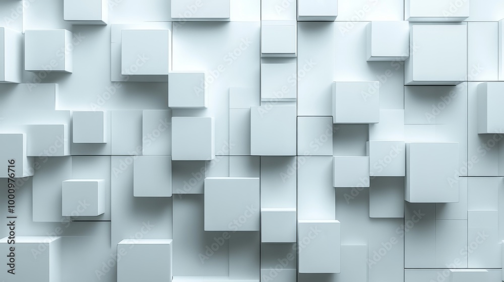 Geometric 3D Abstract Wall Geometric 3D Abstract Wall