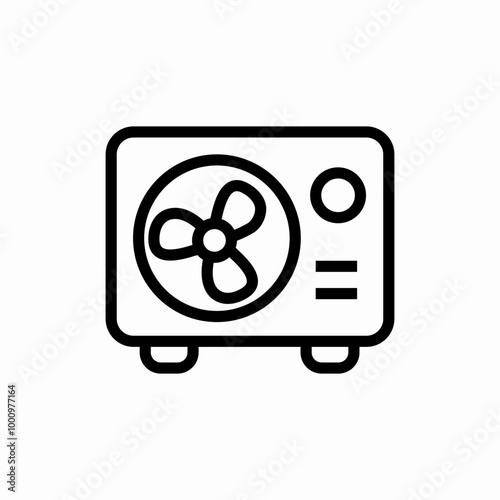 air conditioner icon sign vector