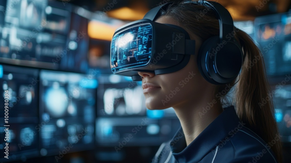 Virtual Reality Experience Concept Virtual Reality Experience Concept