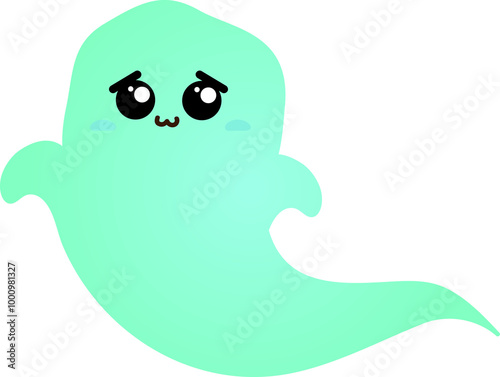 cute ghost cartoon , halloween