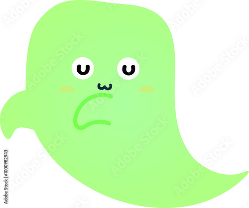 cute ghost cartoon , halloween