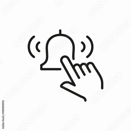 click alarm icon sign vector