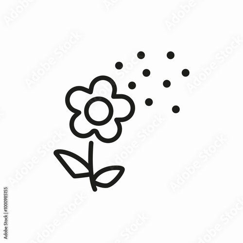 flower flor icon sign vector