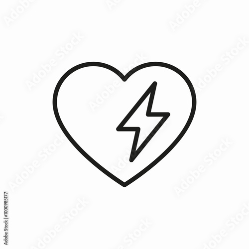 hearth energy icon sign vector