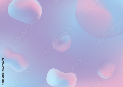 abstract fluid gradient blue and purple background with organic shape wallpaper for banner poster