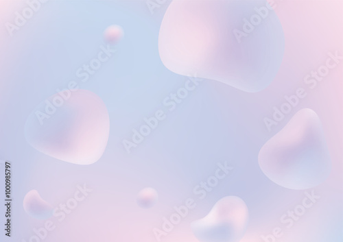 abstract fluid gradient pink and blue background with organic shape wallpaper for socialmedia banner