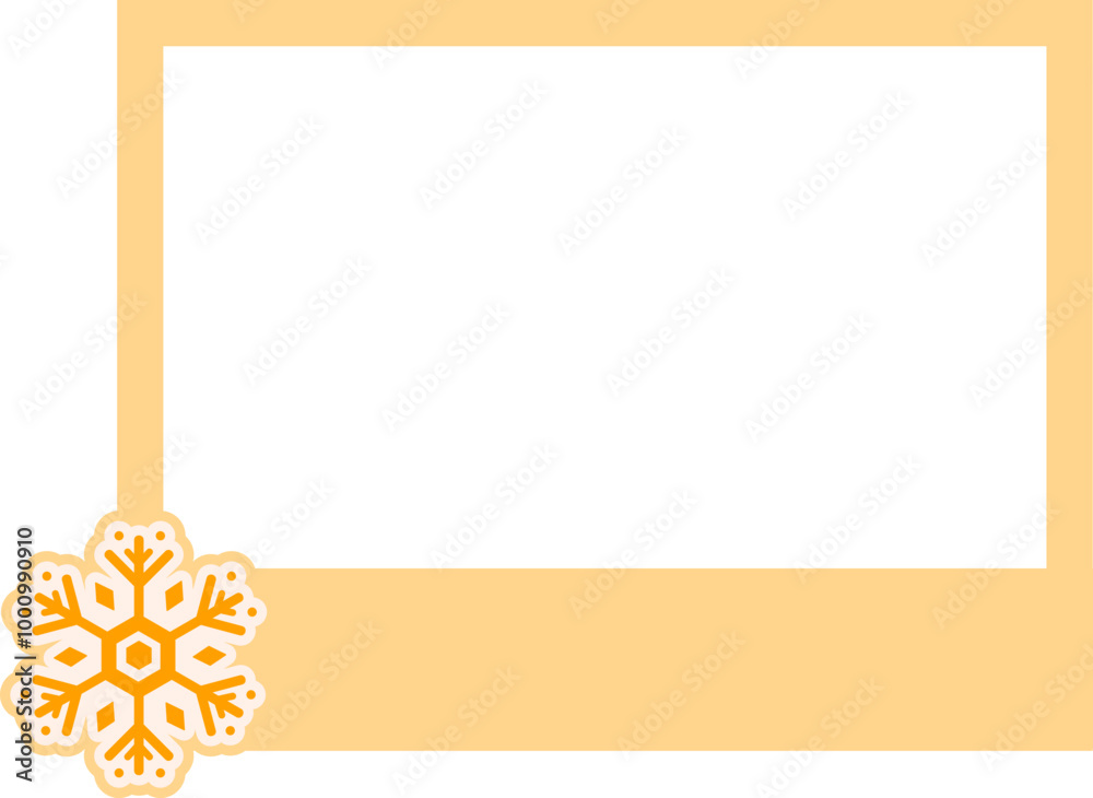 Obraz premium Snowflakes Photo Frame