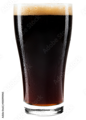 Принти на полотні Dark beer in pint png mockup