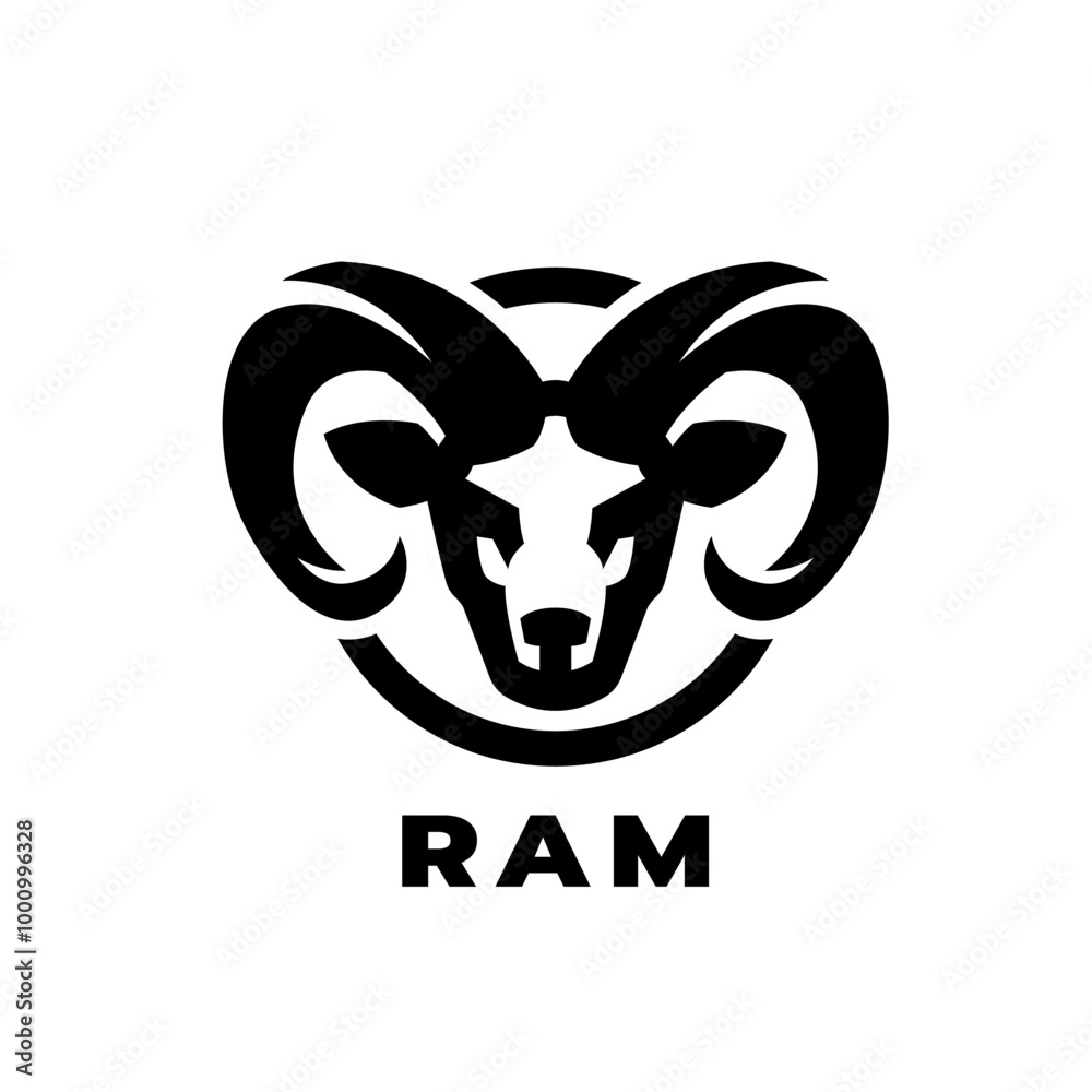 Rams head, symbol. Rams head, symbol.