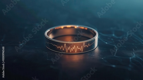 Smart diagnostic ring tracking sleep and vitals, providing compliance feedback for health improvements, wearable health, medical device