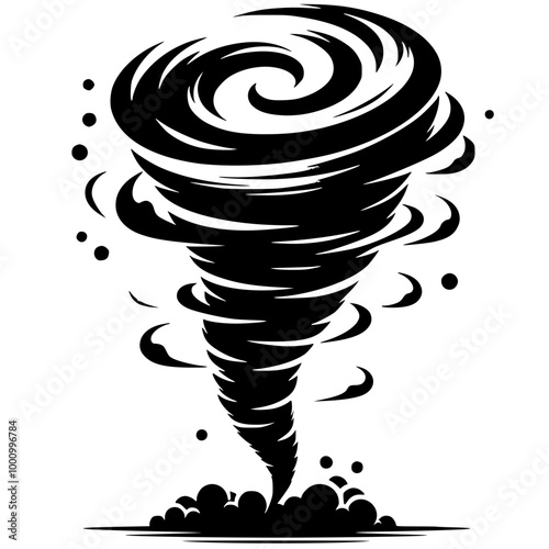 Tornado power silhouette