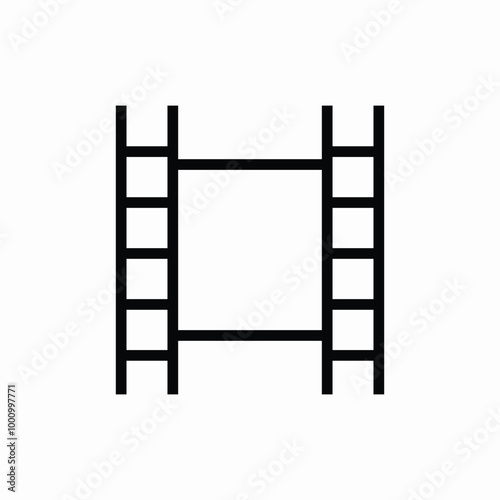film strip icon sign vector