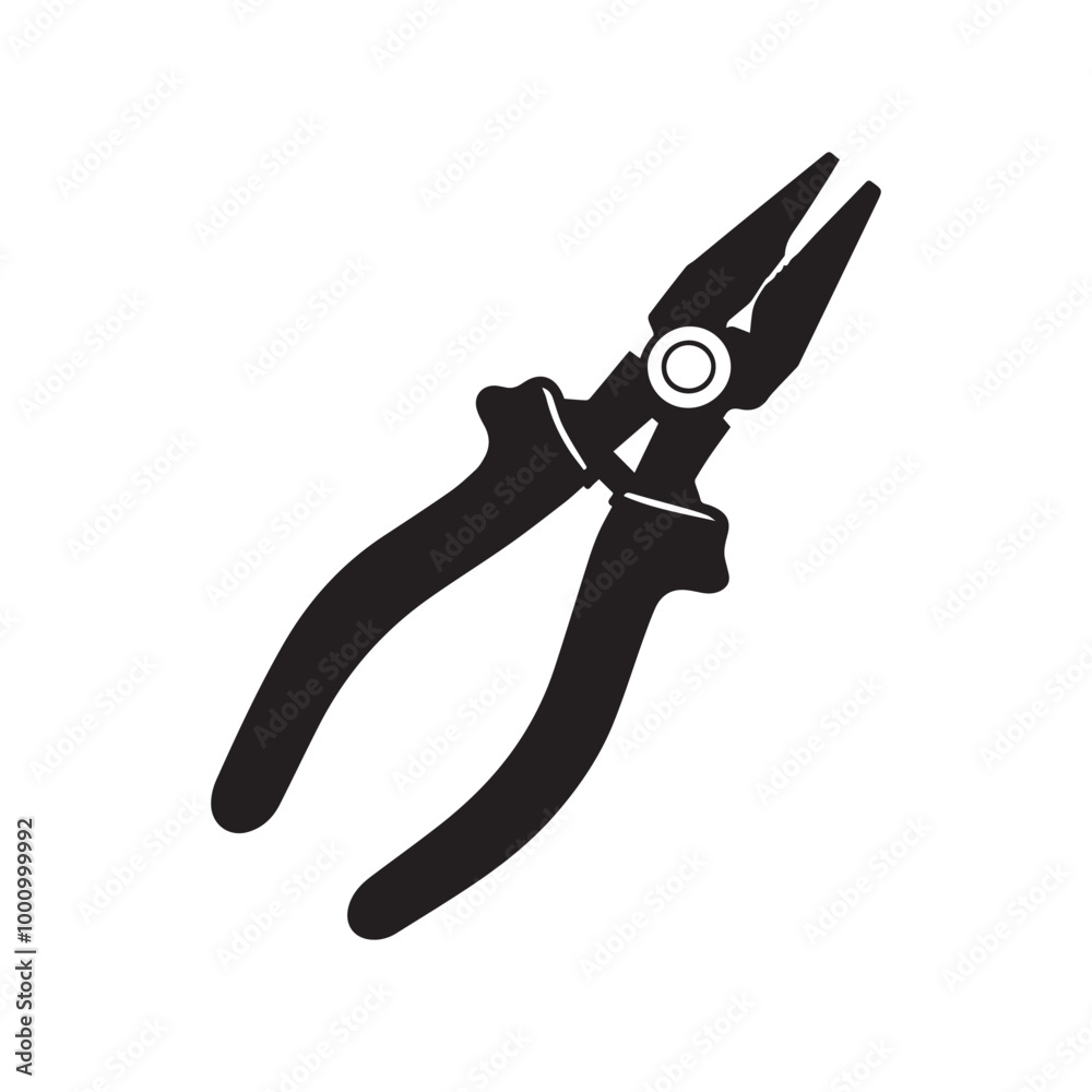 Tool Vector illustration in black and white - Work tool silhouette Clipart Design Tool Vector illustration in black and white - Work tool silhouette Clipart Design