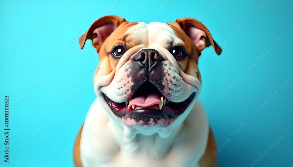 Adorable Dog Portraits with Happy Expressions on Light Blue Background - Cute Dog Photos Adorable Dog Portraits with Happy Expressions on Light Blue Background - Cute Dog Photos