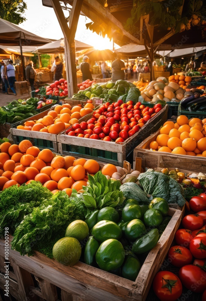 colorful display vibrant farm fresh produce packed eco friendly containers showcasing variety natural beauty, organic, vegetables, fruits, local, greens colorful display vibrant farm fresh produce packed eco friendly containers showcasing variety natural beauty, organic, vegetables, fruits, local, greens