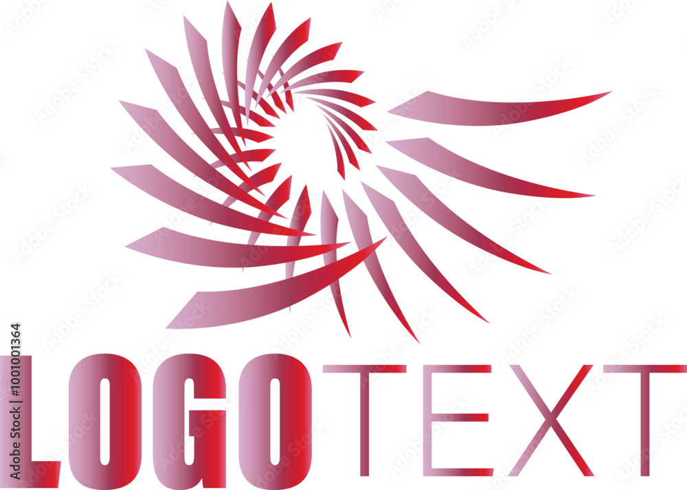 Obraz premium Wind Air Abstract Logo Design 43