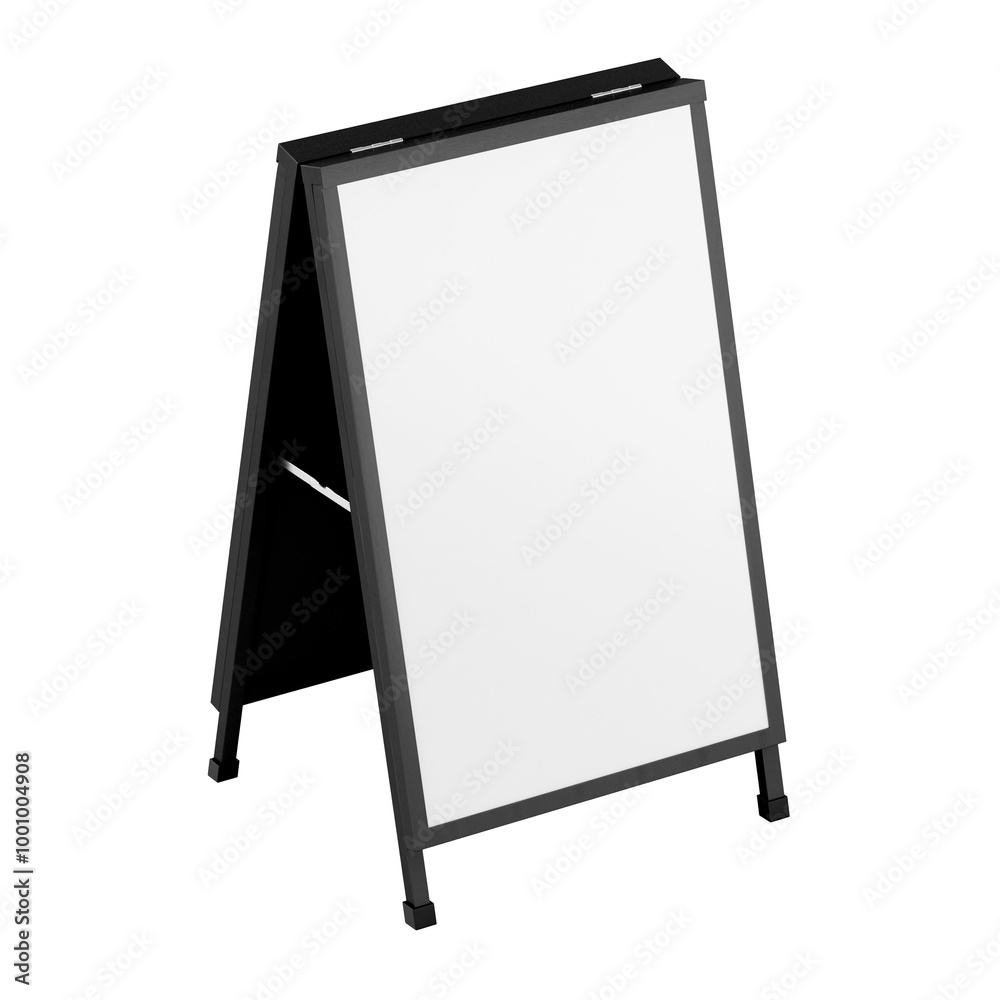 A-frame sign png on transparent background A-frame sign png on transparent background