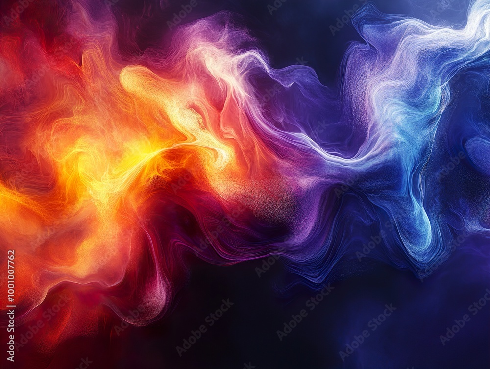 Abstract Digital Art: Vibrant Colors and Dynamic Movement Abstract Digital Art: Vibrant Colors and Dynamic Movement