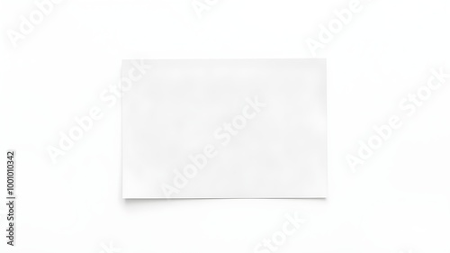 blank white paper mockup