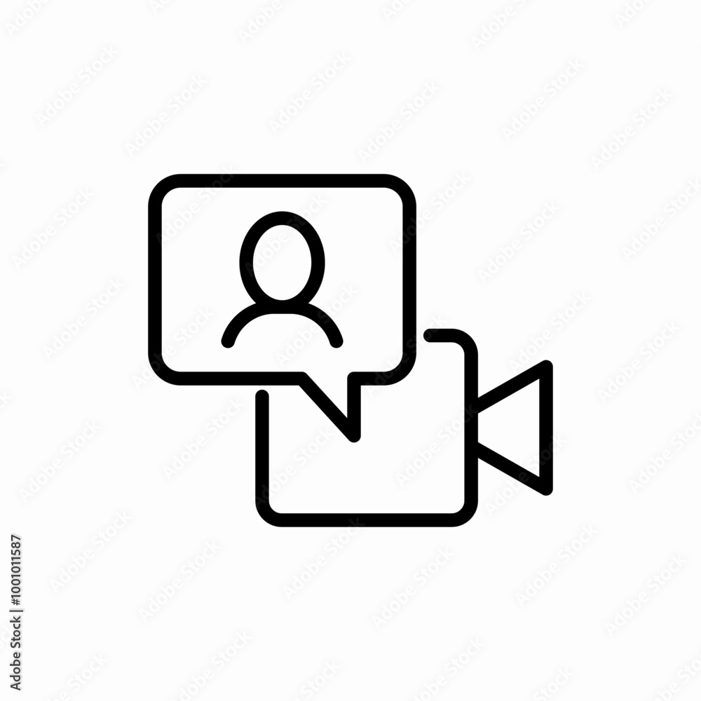 video message bubble icon sign vector video message bubble icon sign vector