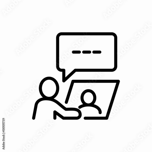 video online meet icon sign vector