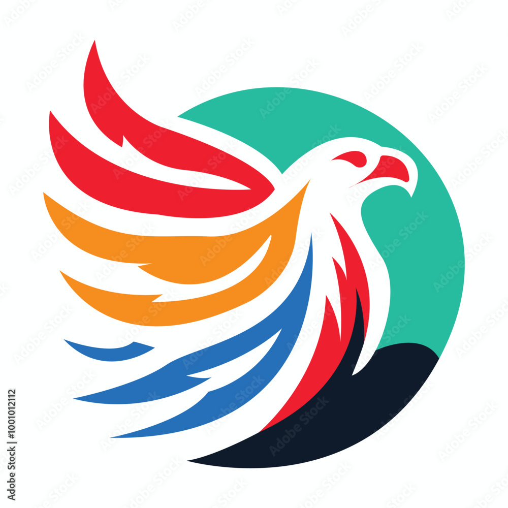 Obraz premium A cute vector art Eagle logo 