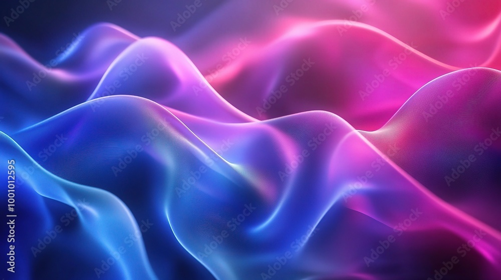 Obraz premium Abstract Colorful Waves in Motion