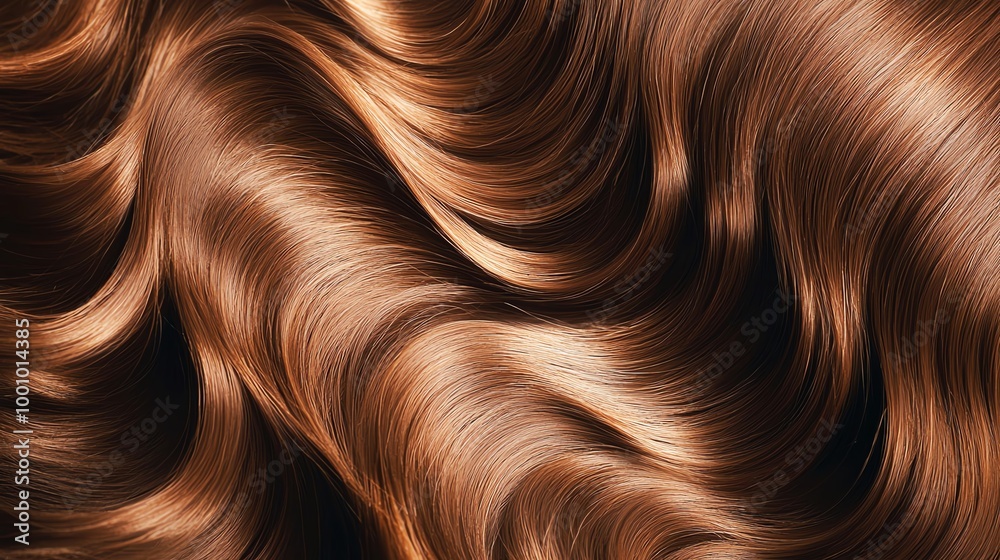 Close-up of silky, wavy, copper hair showcasing beautiful texture and shine, perfect for beauty and fashion projects. Close-up of silky, wavy, copper hair showcasing beautiful texture and shine, perfect for beauty and fashion projects.
