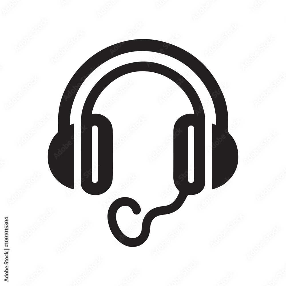 Modern Black Headphone Logo - Simple Vector Art for Audio, Streaming, and Music Tech Brand Designs
Modern Black Headphone Logo - Simple Vector Art for Audio, Streaming, and Music Tech Brand Designs