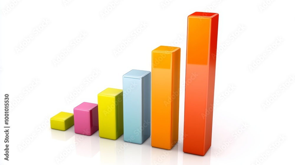 Clean Bar Chart Displaying Positive Business Trends Clean Bar Chart Displaying Positive Business Trends