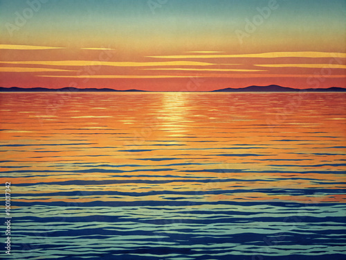 sunset in the seasunset  sea  water  sky  sun  ocean  nature  landscape  sunrise  clouds  horizon  beach  cloud  evening  wave  reflection  sundown  orange  dusk  beauty  summer  sunlight  lake  red  