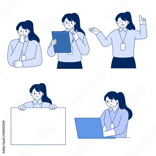 office workers, office workers, characters, illustrations, social workers, interns, new employees, professionals, practical affairs, tips, know-how