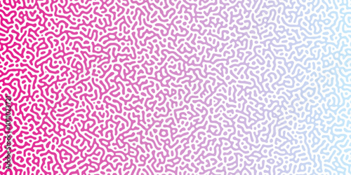 Organic seamless patterns with rounded lines Diffusion reaction background. Monochrome background of natural organic forms motion. Overlay template abstract Turing organic wallpaper background.