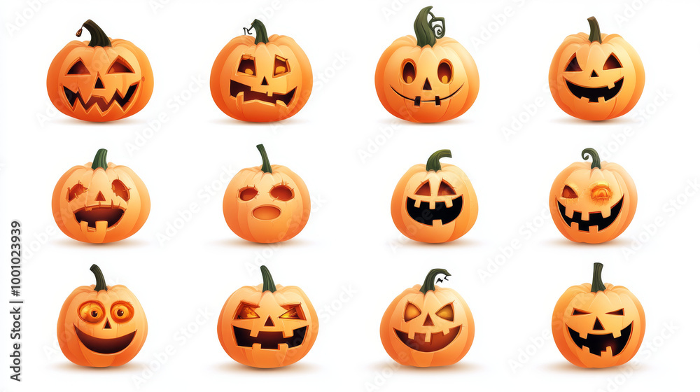 A fun, cartoon-style emoji for Halloween designs. A fun, cartoon-style emoji for Halloween designs.